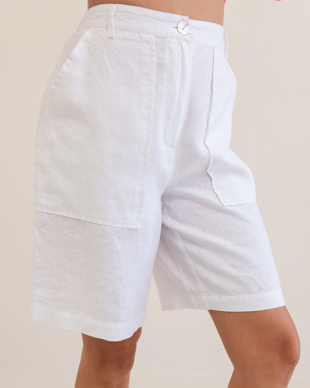Kaleido K106W 2 Pkt Midi Short - White