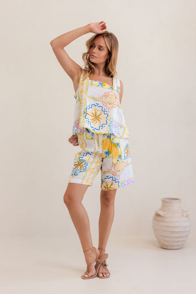 Kaleido K86 2 Pkt Midi Short - Amalfi Dreams