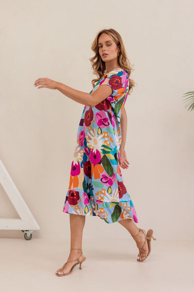Kaleido K91 SS Dress - Bloom Burst