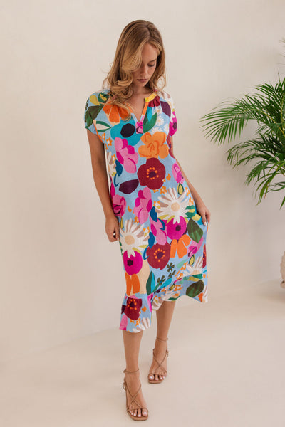 Kaleido K91 SS Dress - Bloom Burst