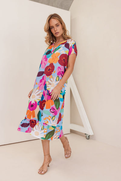 Kaleido K91 SS Dress - Bloom Burst