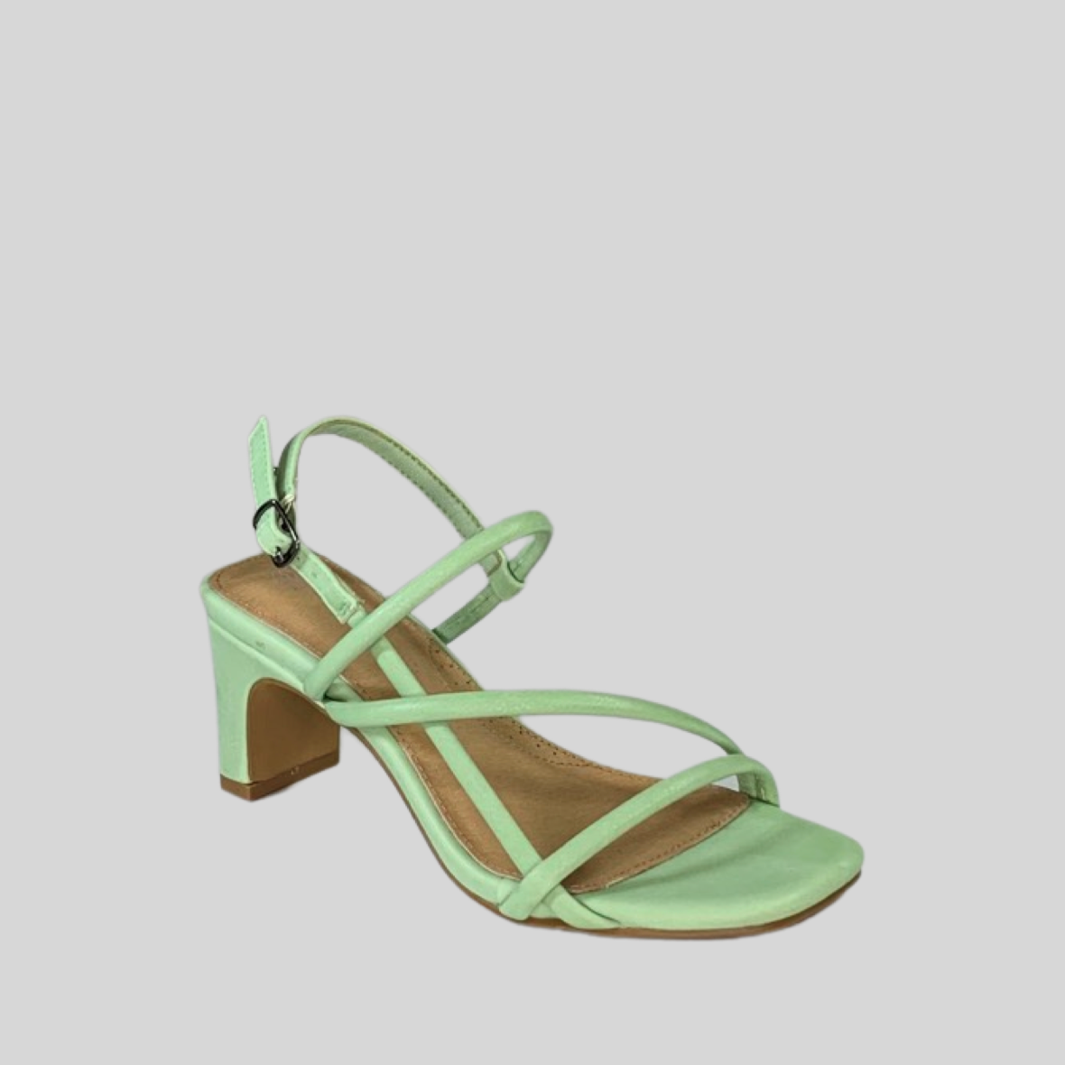 Mint Green Strappy Heels by Bay Lane Footwear