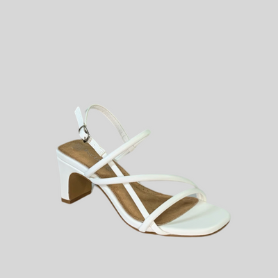 white womens strappy heels by bay lane footwear