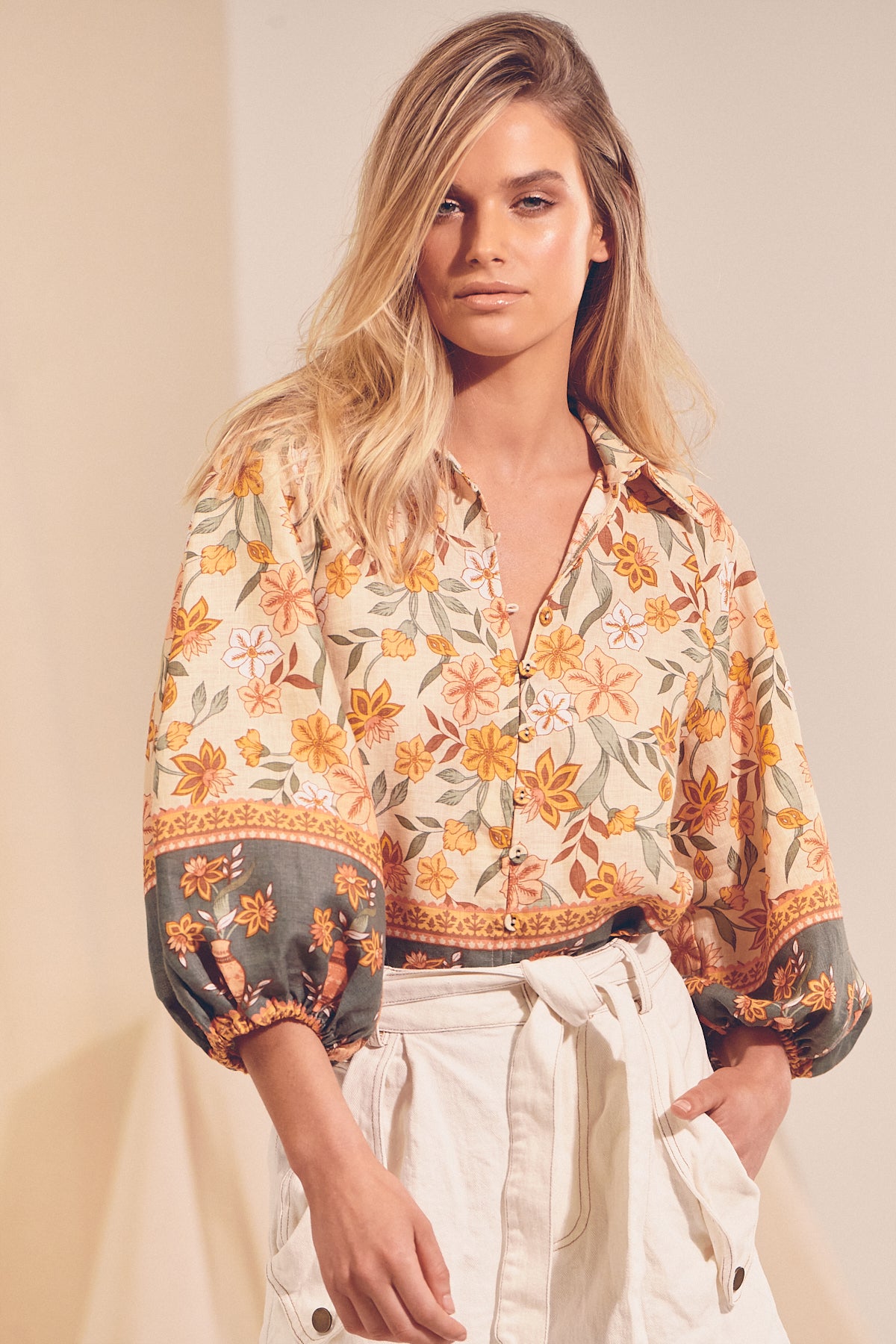 Jaase Shae Blouse - Pottsville Print