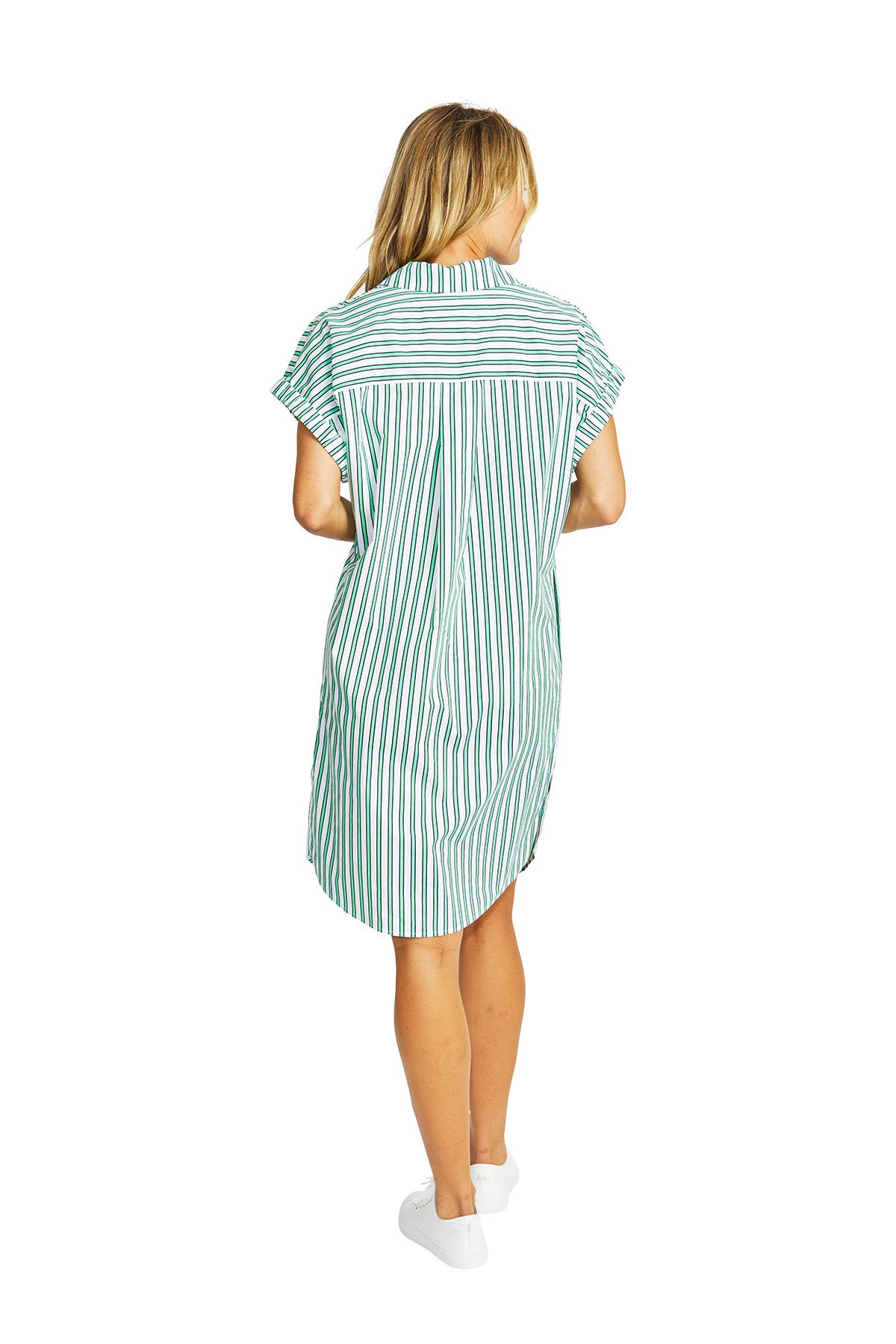 Ping Pong Kendall Stripe Dress - Spearmint/White