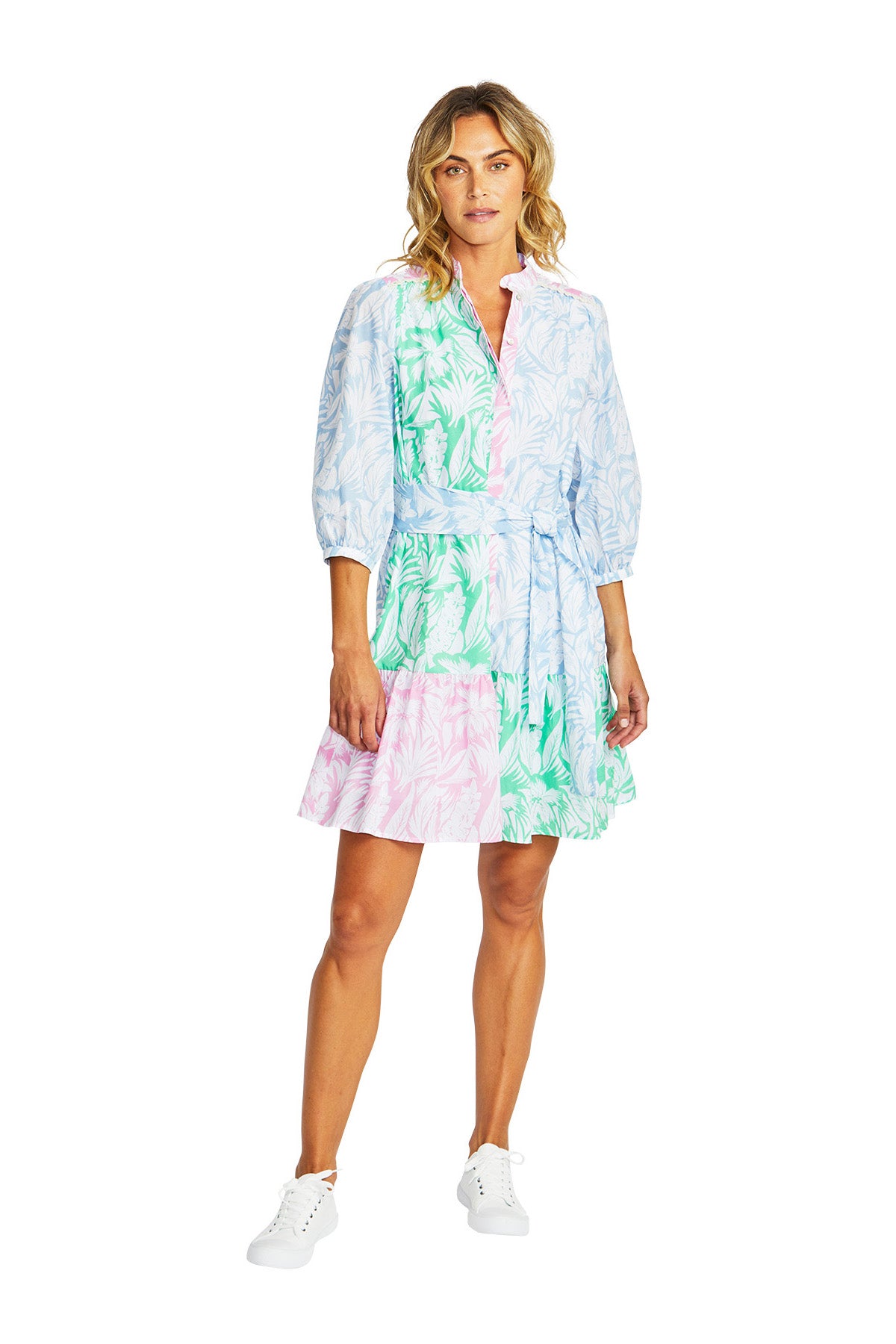 Piing Pong Gigi Spliced Dress - Gigi Print