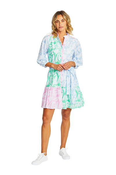 Piing Pong Gigi Spliced Dress - Gigi Print