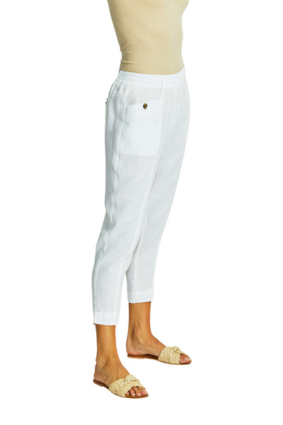 Ping Pong Ava Pull On Pant - White