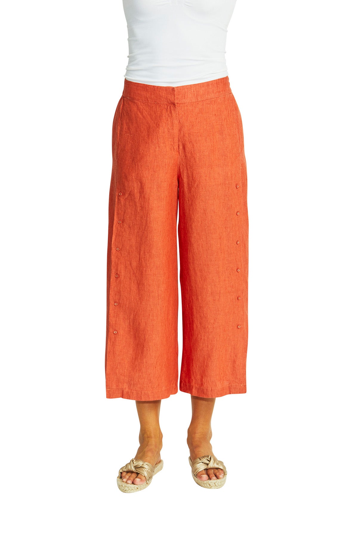 Ping Pong Gaby Button Culotte - Sienna