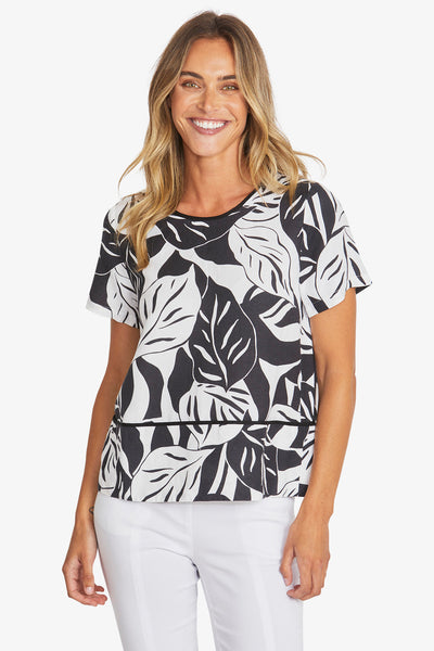 Ping Pong Marisol Top P595312 - White/Black