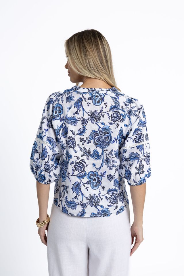 Humidity HS25224 Rosa Blouse - Jardn Print