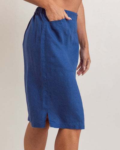 See Saw SS353D 2 Pkt Skirt - Denim