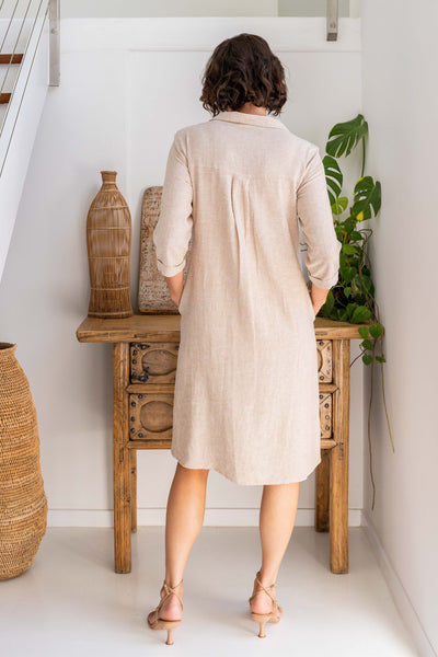 See Saw SS377N Popover Dress - Natural