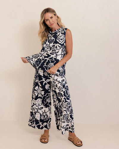 See Saw SS413N Cowl Swing Top - Navy Vine