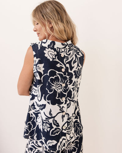 See Saw SS413N Cowl Swing Top - Navy Vine