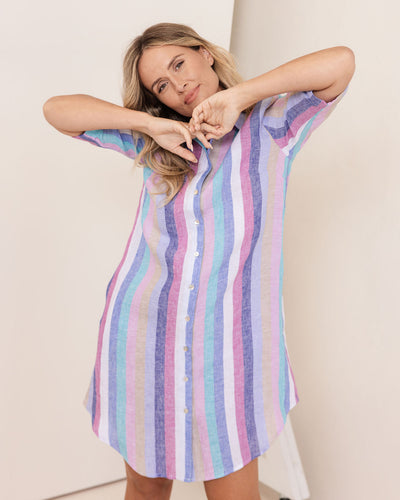 See Saw SS457D/P Shirtmaker - Denim Pink Multi