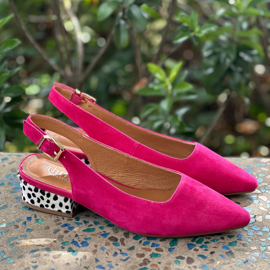 Dove - Fushia Suede Leopard