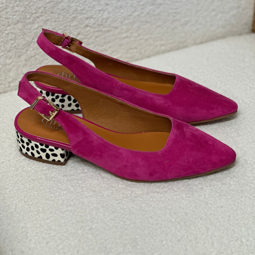 Dove - Fushia Suede Leopard