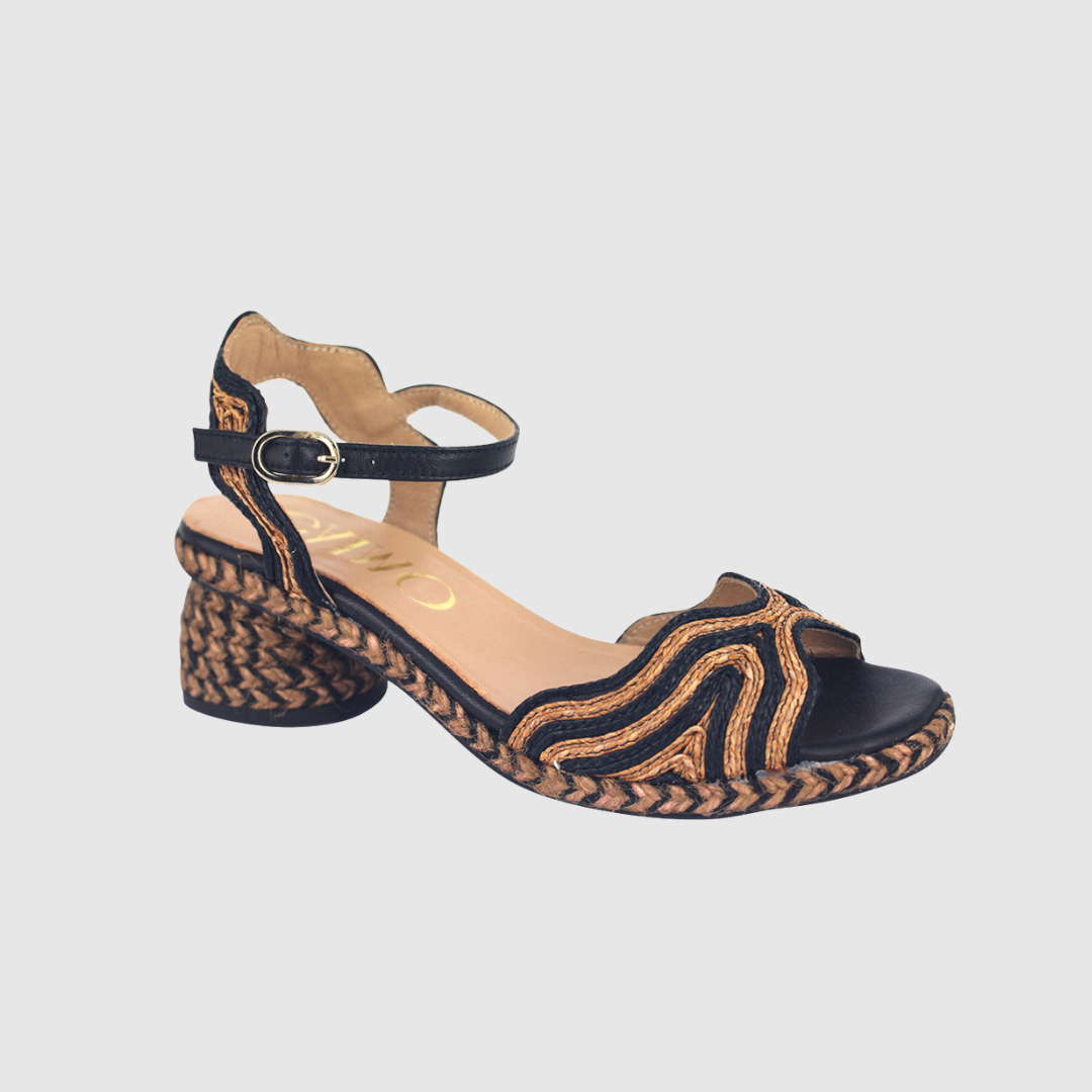 Gaimo Dane - Black Tan Raffia