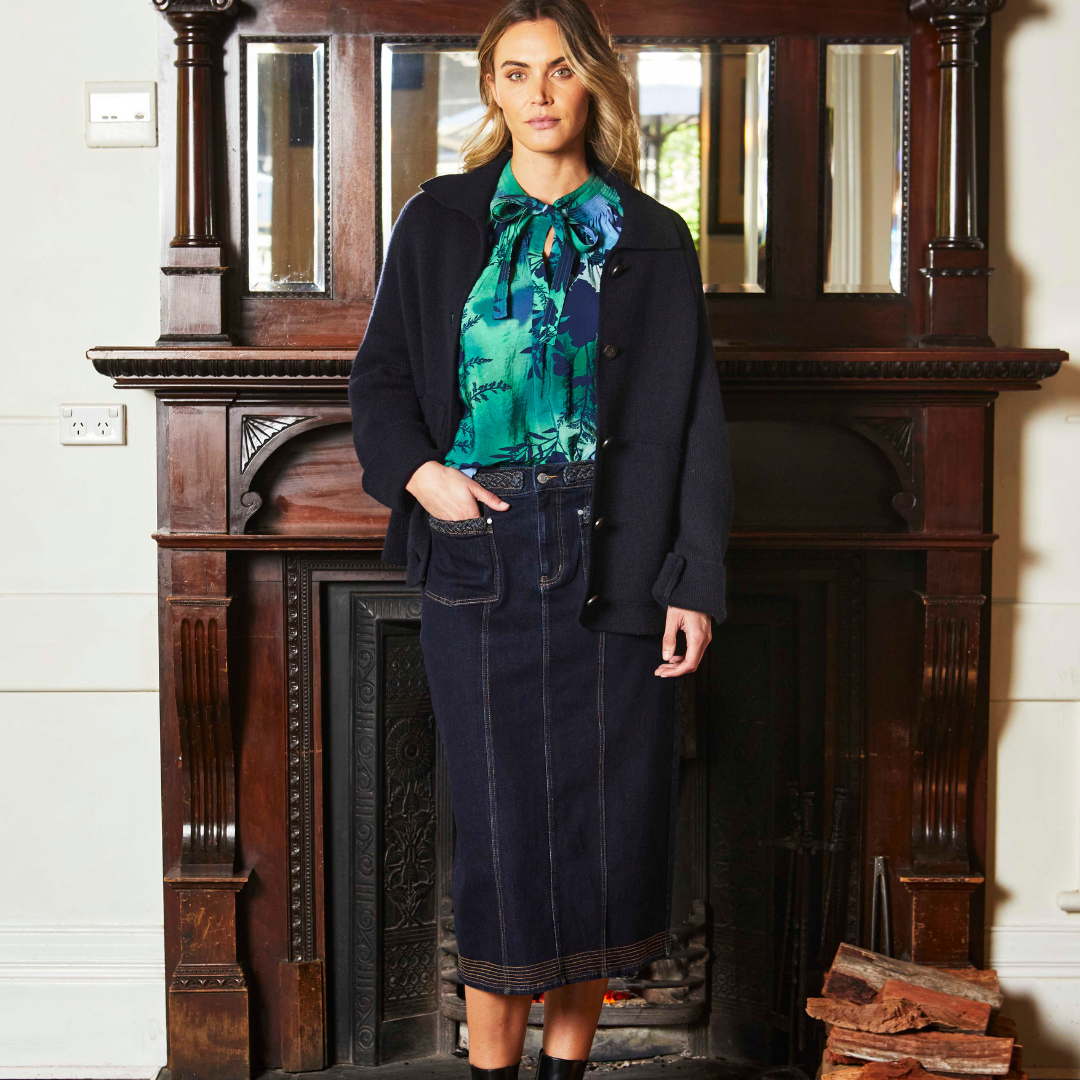 Ping Pong Parker Denim Skirt - Indigo