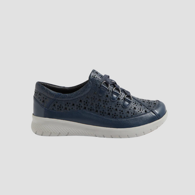 Ziera Sarmi - Navy Leather Sneakers
