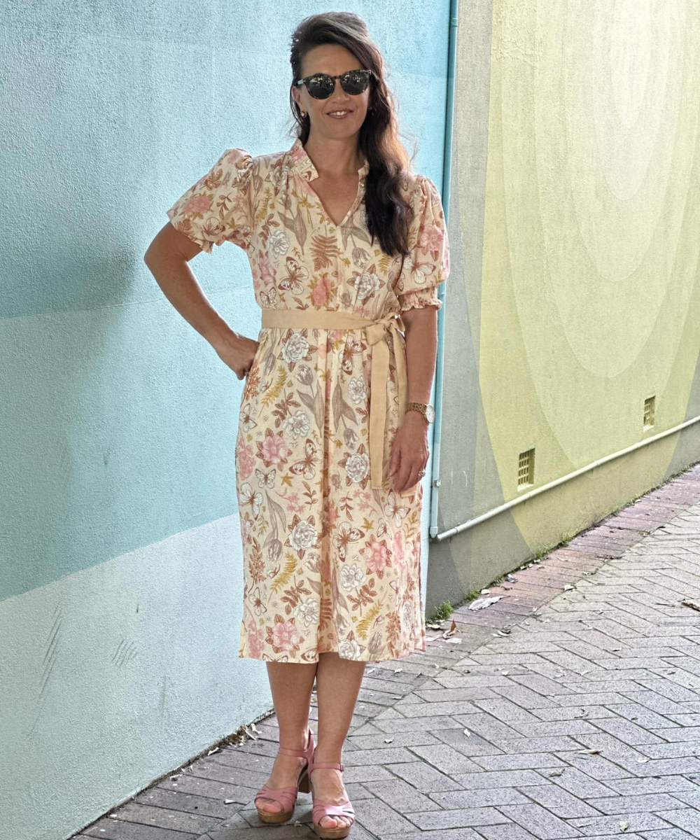 365 Days California Lily Dress - Almond