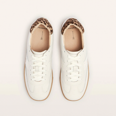 FRANKIE4 Levi - White/Leopard Print