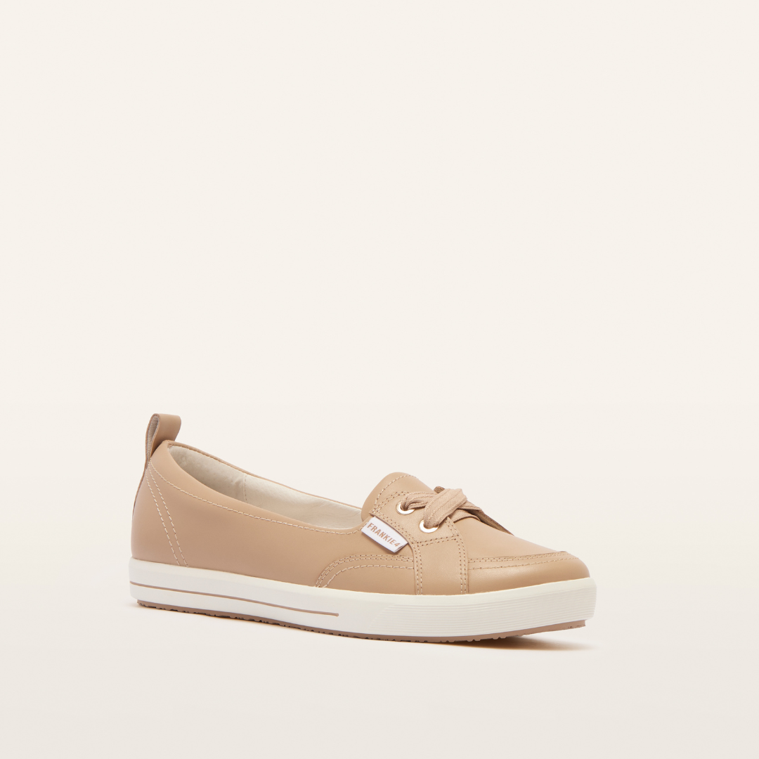 FRANKIE4 Sophie IV Sand Slip Ons Arch Support – Shannons Shoes
