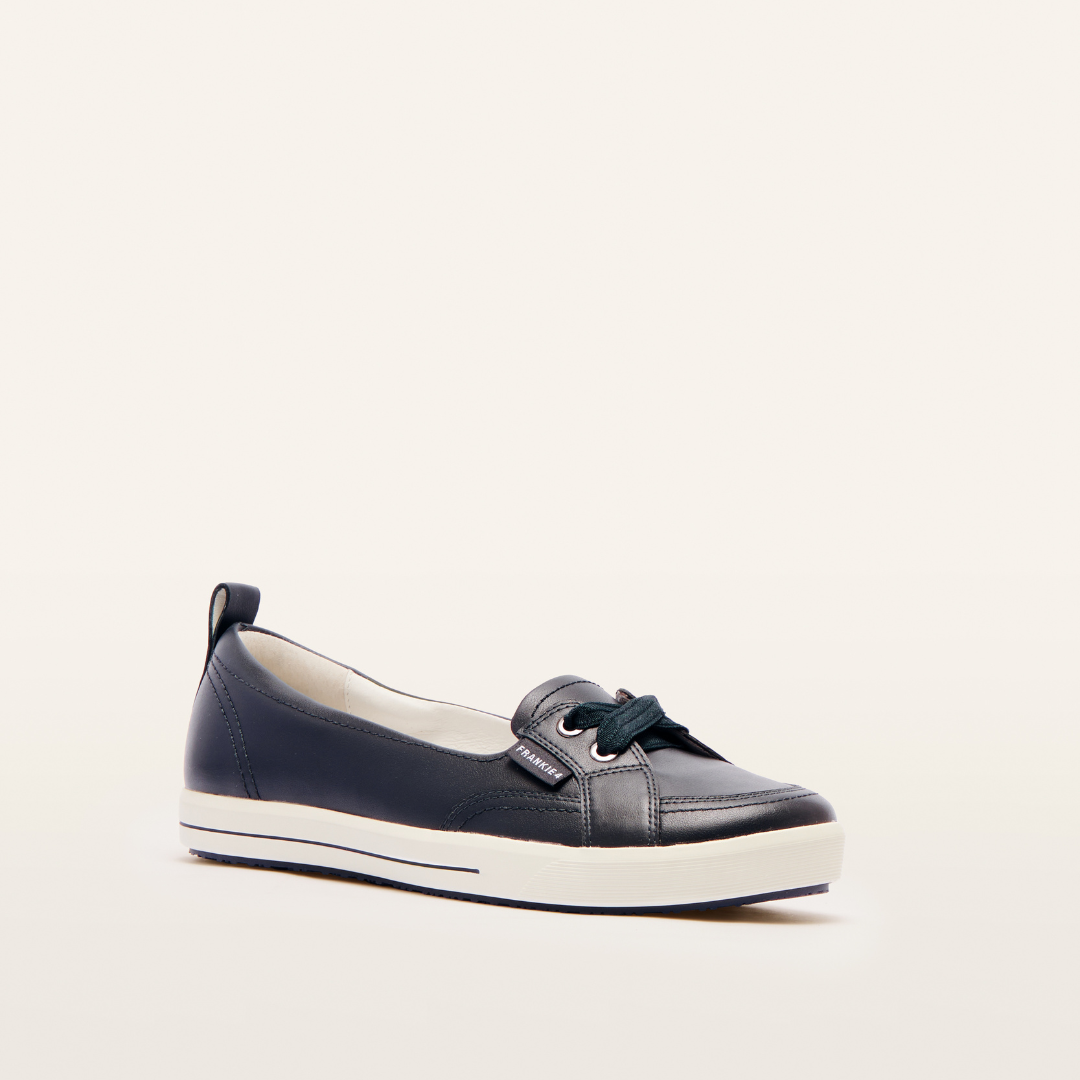 FRANKIE4 Sophie IV Navy Slip Ons Shannons Shoes