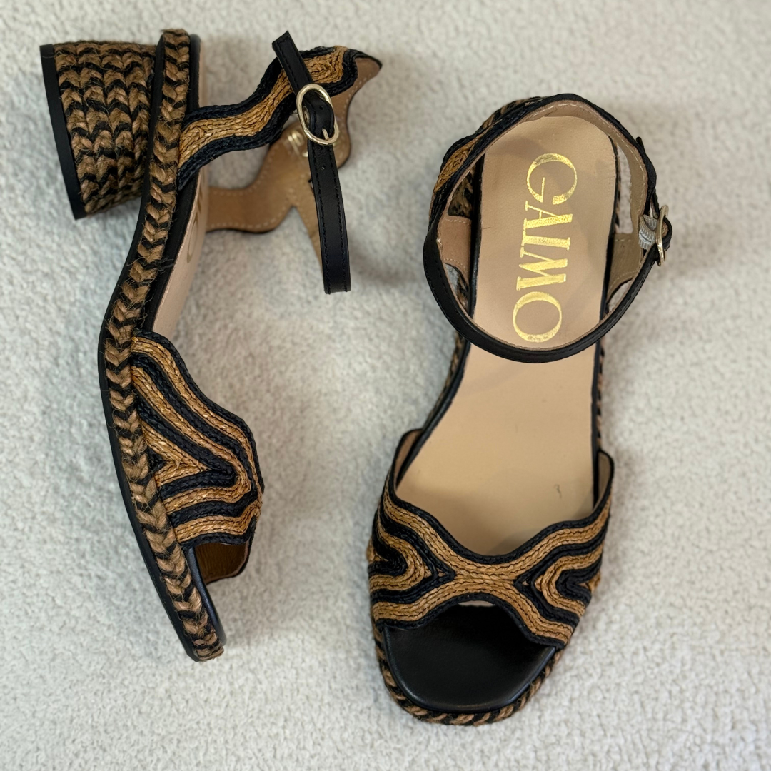 Gaimo Dane - Black Tan Raffia