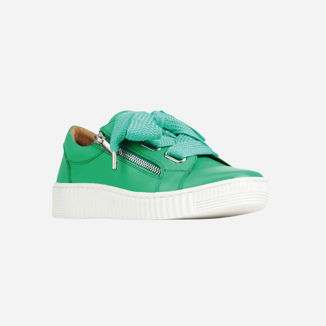 green sneakers 