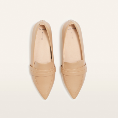frankie4 camel slip on with pointed toe