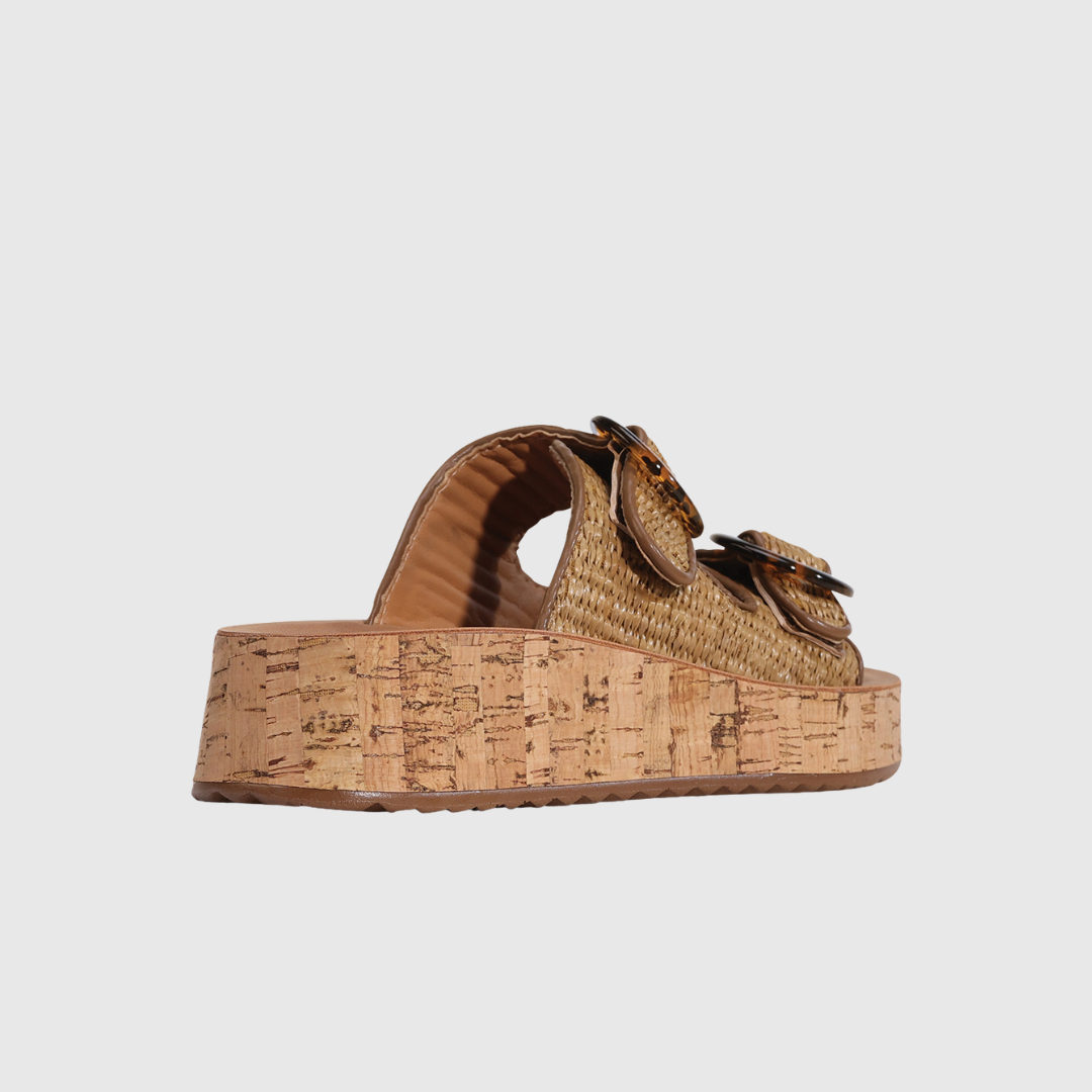 Los Cabos Ferro W - Brown Raffia