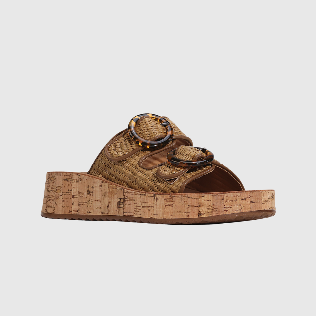 Los Cabos Ferro W - Brown Raffia