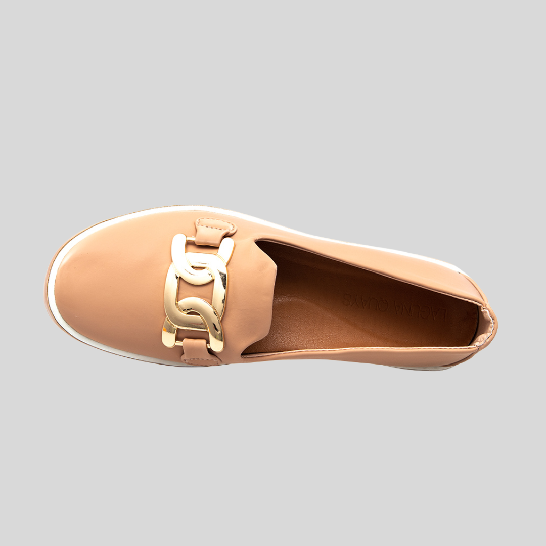casual flats nude slip on shoes