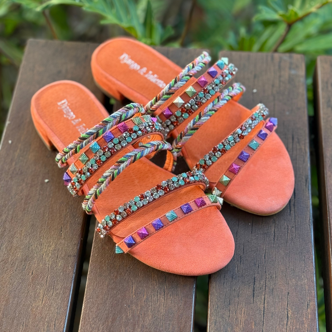 Django & Juliette Linea - Lt Orange Suede