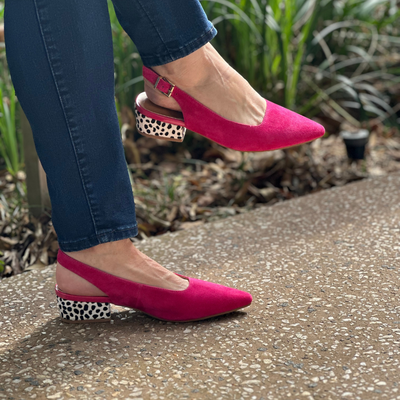 Dove - Fushia Suede Leopard