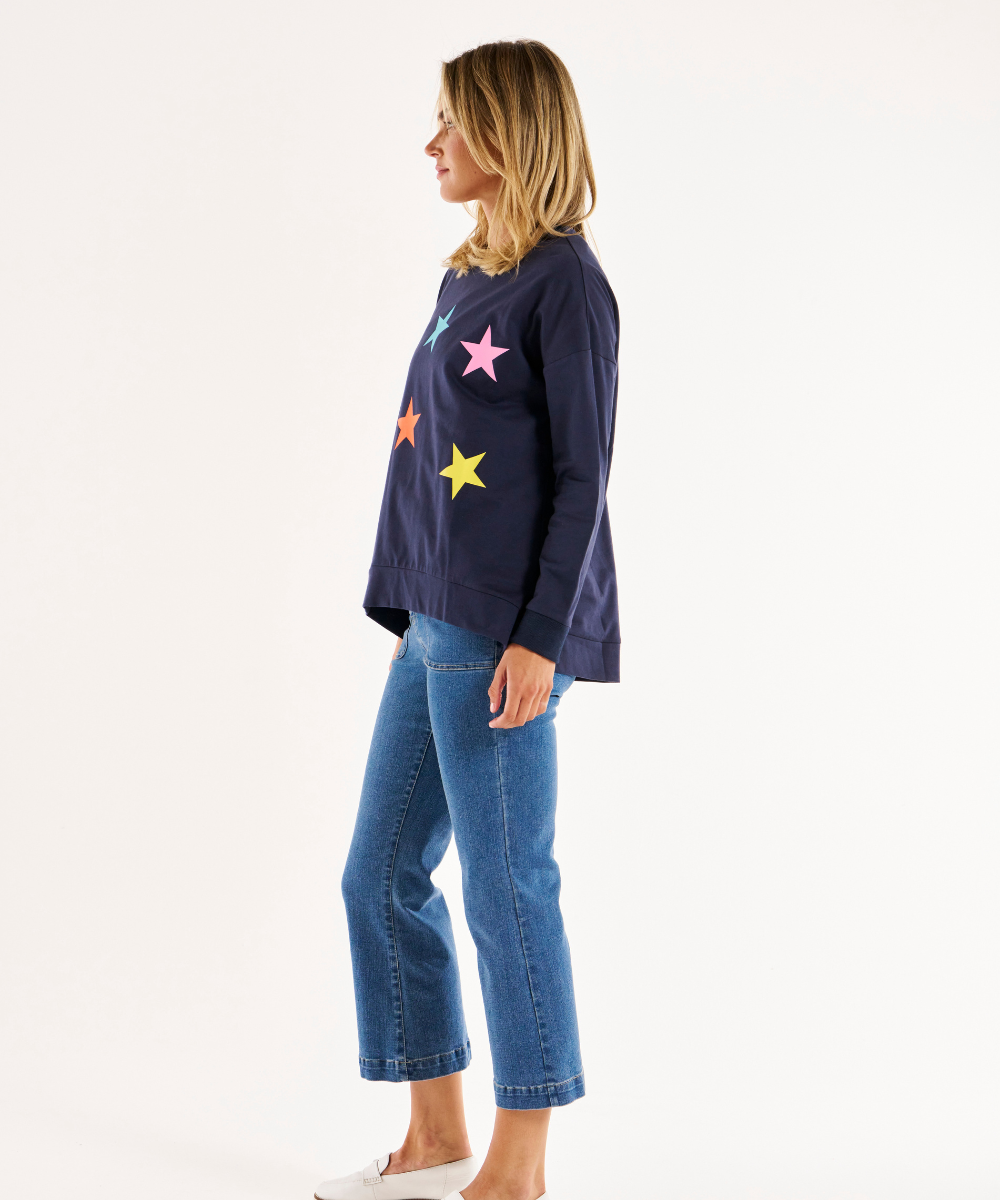 navy star jumper