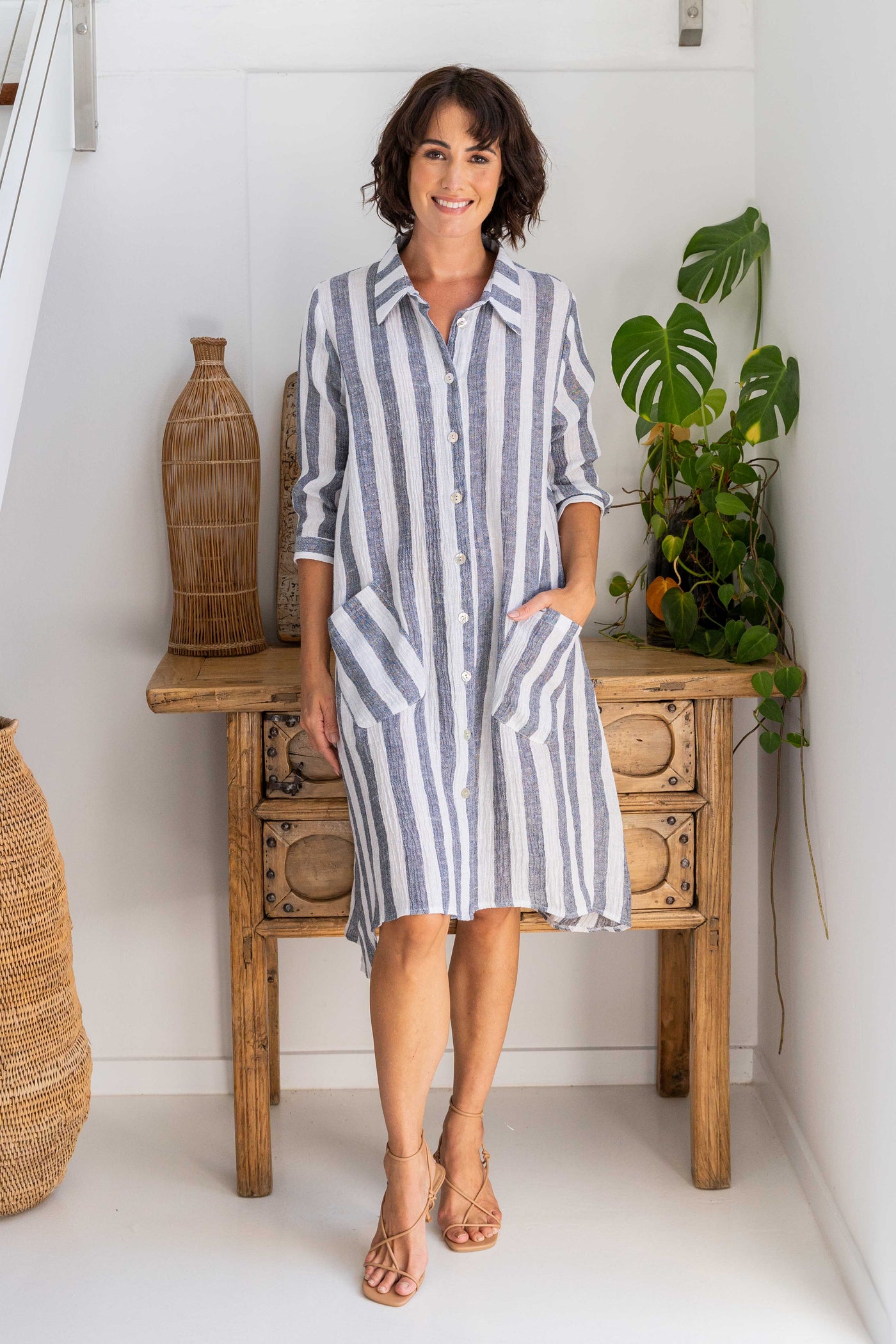 See saw SS468B Shirtmaker - Navy Stripe