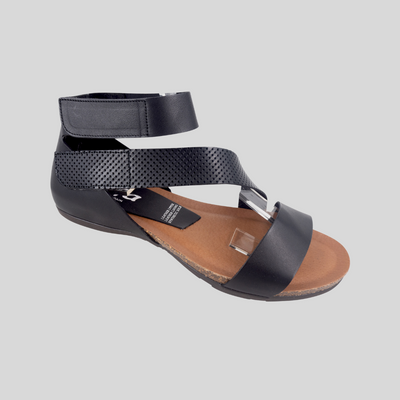Zeta Leather sandals Preen in black
