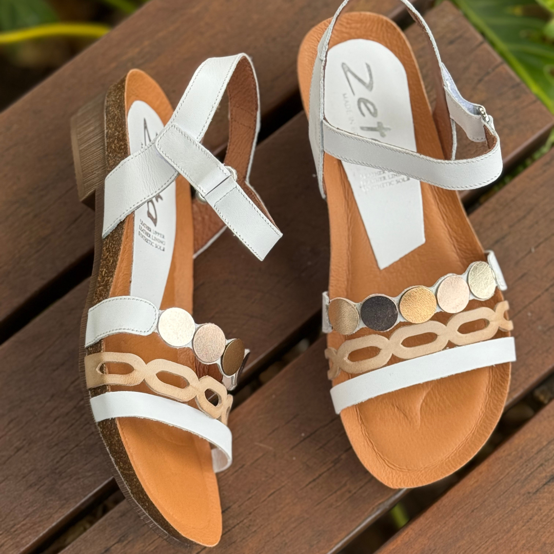 Zeta Idalia - White Beige Multi