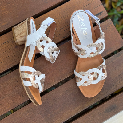 Zeta Brief - White/Champagne