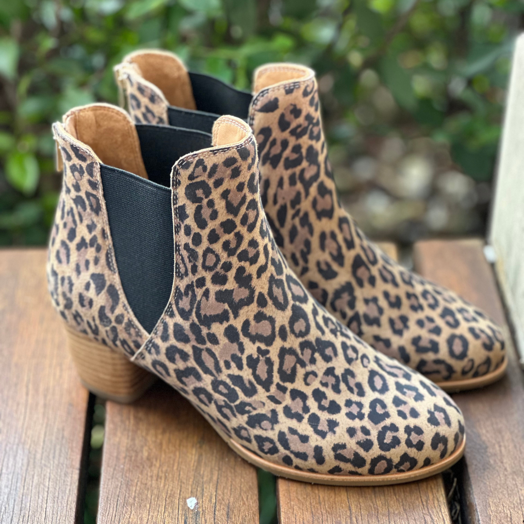 Leopard boots ziera
