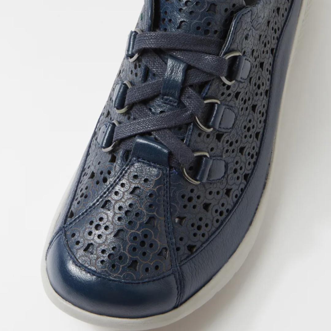 Ziera Sarmi - Navy Leather Sneakers