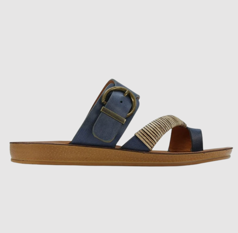 Los Cabos Bria Navy ladies Slides 