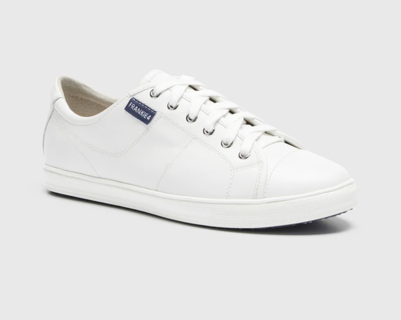 Frankie4 white leather sneakers
