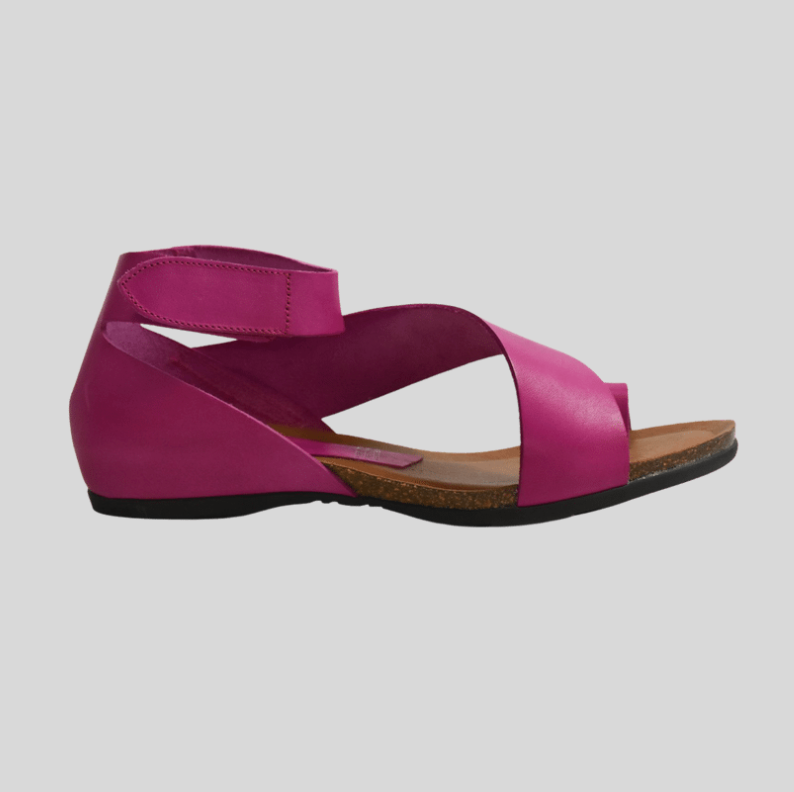 Women's leather pink sandal 