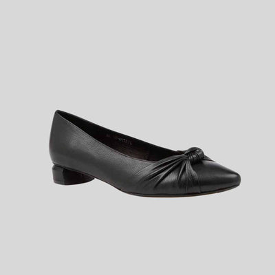 black low heel womens court shoes