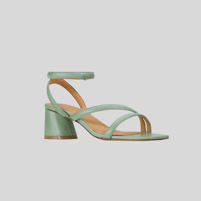 basil green heels by eos shoes 