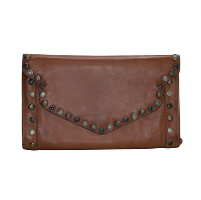 Kompanero Women's leather wallet Cognac